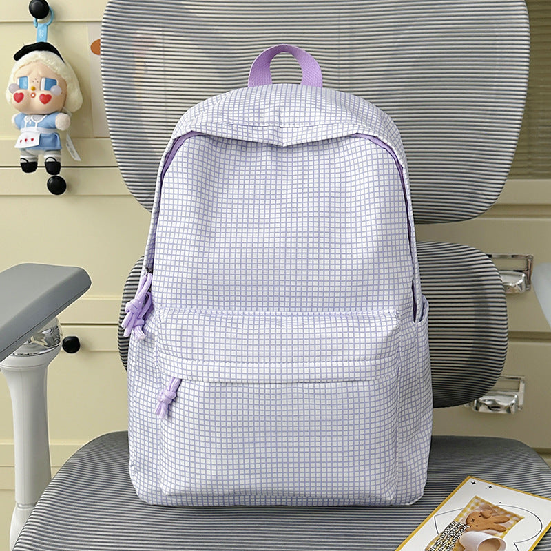 Textured Patterned Casual Backpack Kalsten