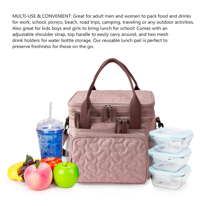 Cooler bag with insulated compartments and reinforced carrying system Kalsten