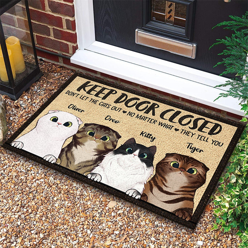 Cat-Themed Decorative Doormat