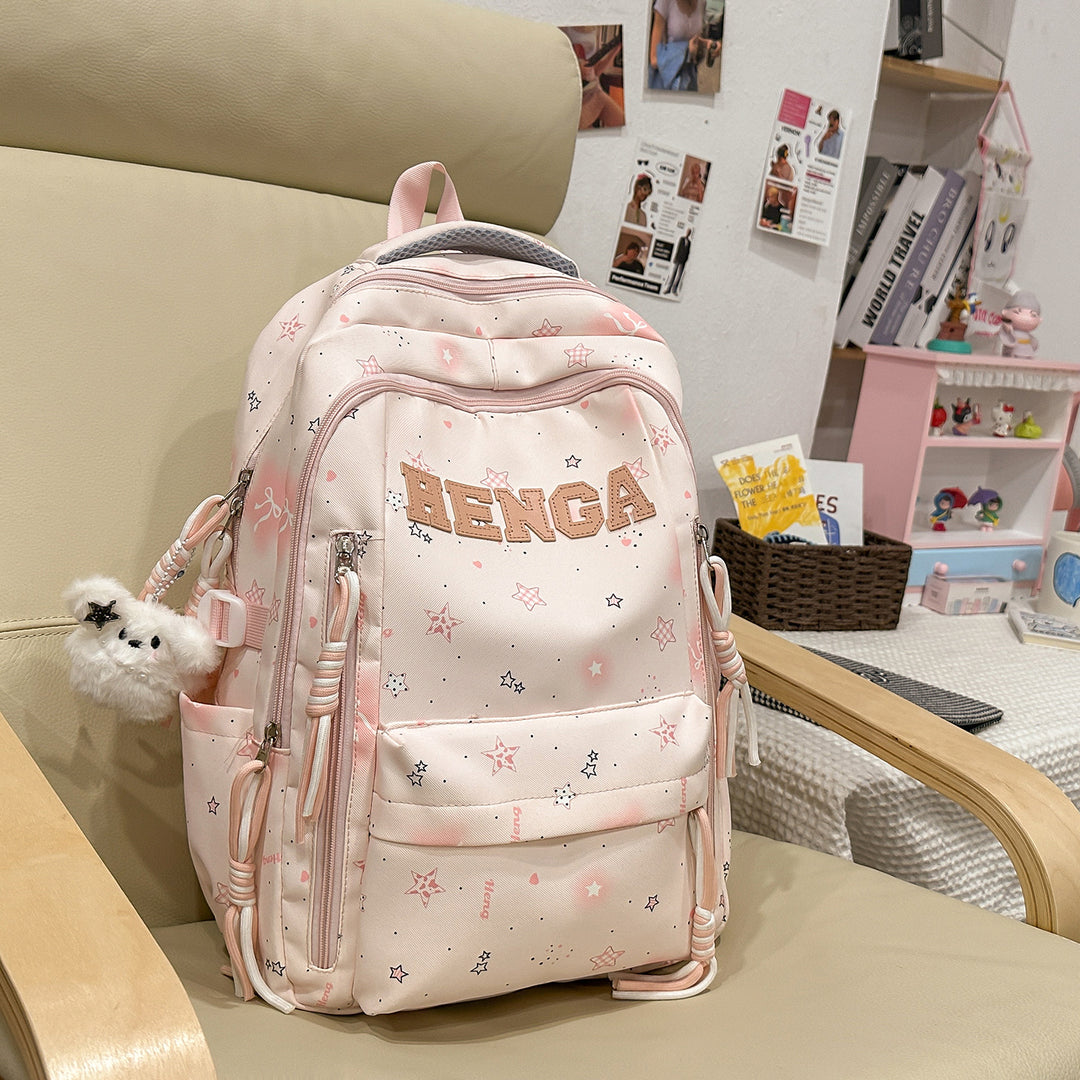 Stylish Multi-Functional Backpack with Decorative Accents Kalsten
