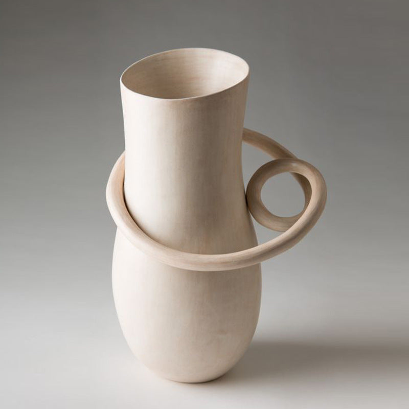 Sculptural Ceramic Vase with Unique Accent