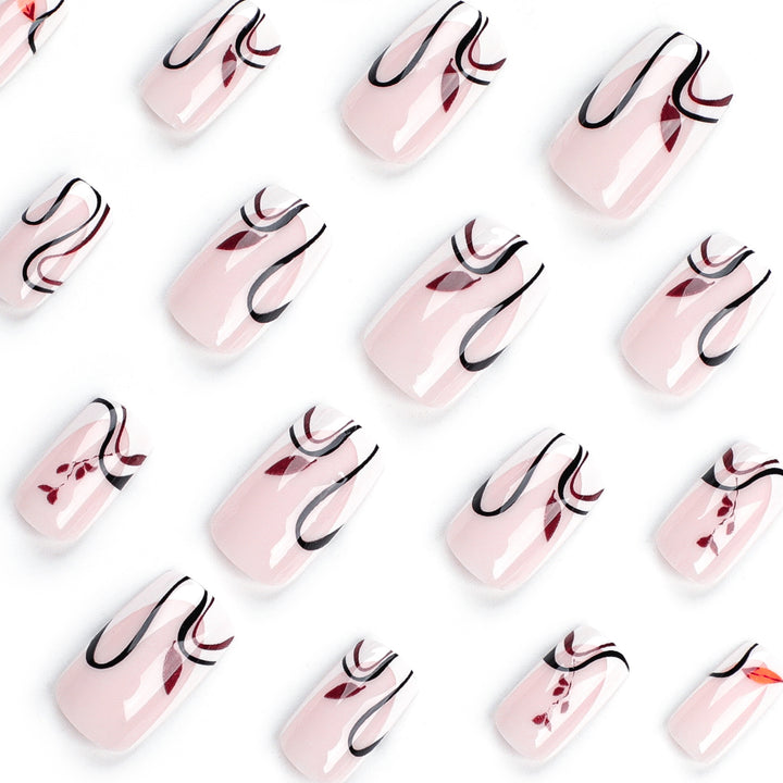 Artful acrylic nails with elegant marble design Kalsten