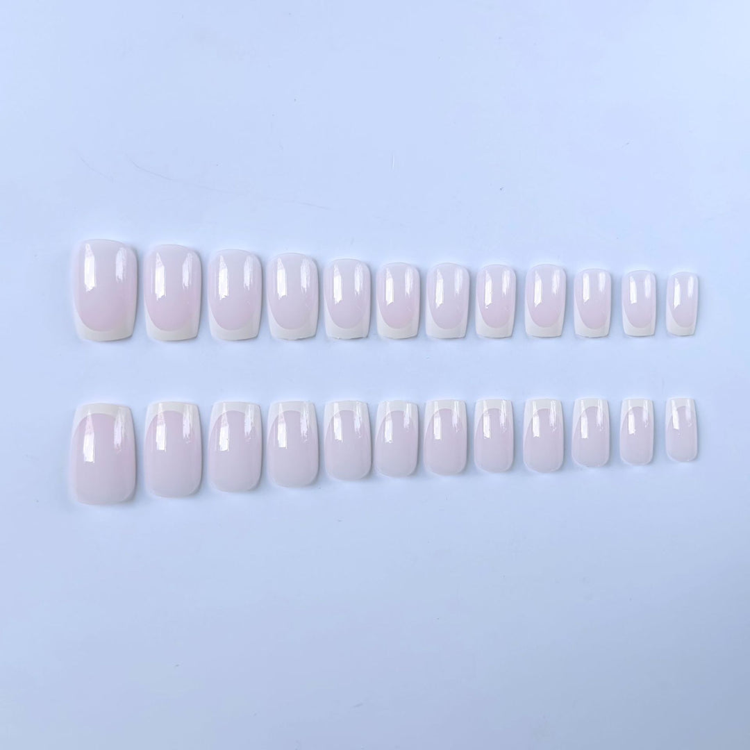 Elegant French Tip Nail Art Set  1790958182