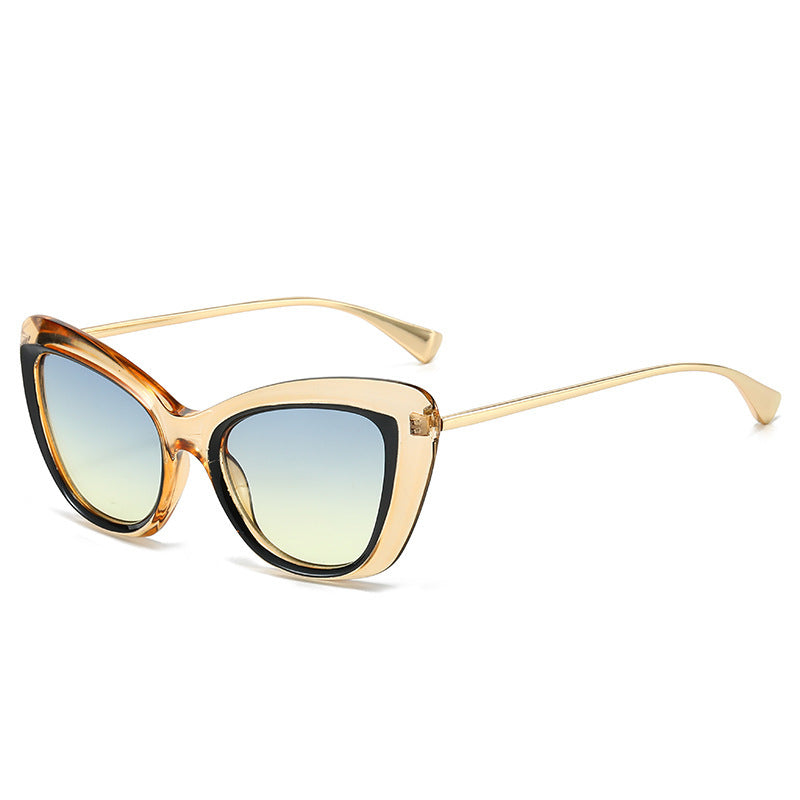 Ladies Cat-Eye Sunglasses with Elegant Metal Frame Kalsten
