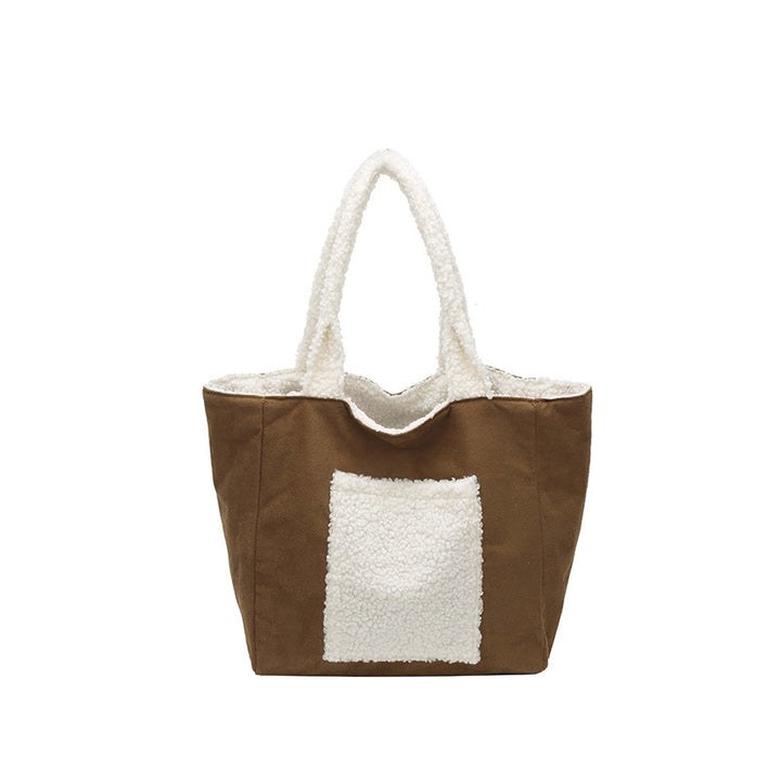 Cozy Sherpa Lined Tote Bag Kalsten