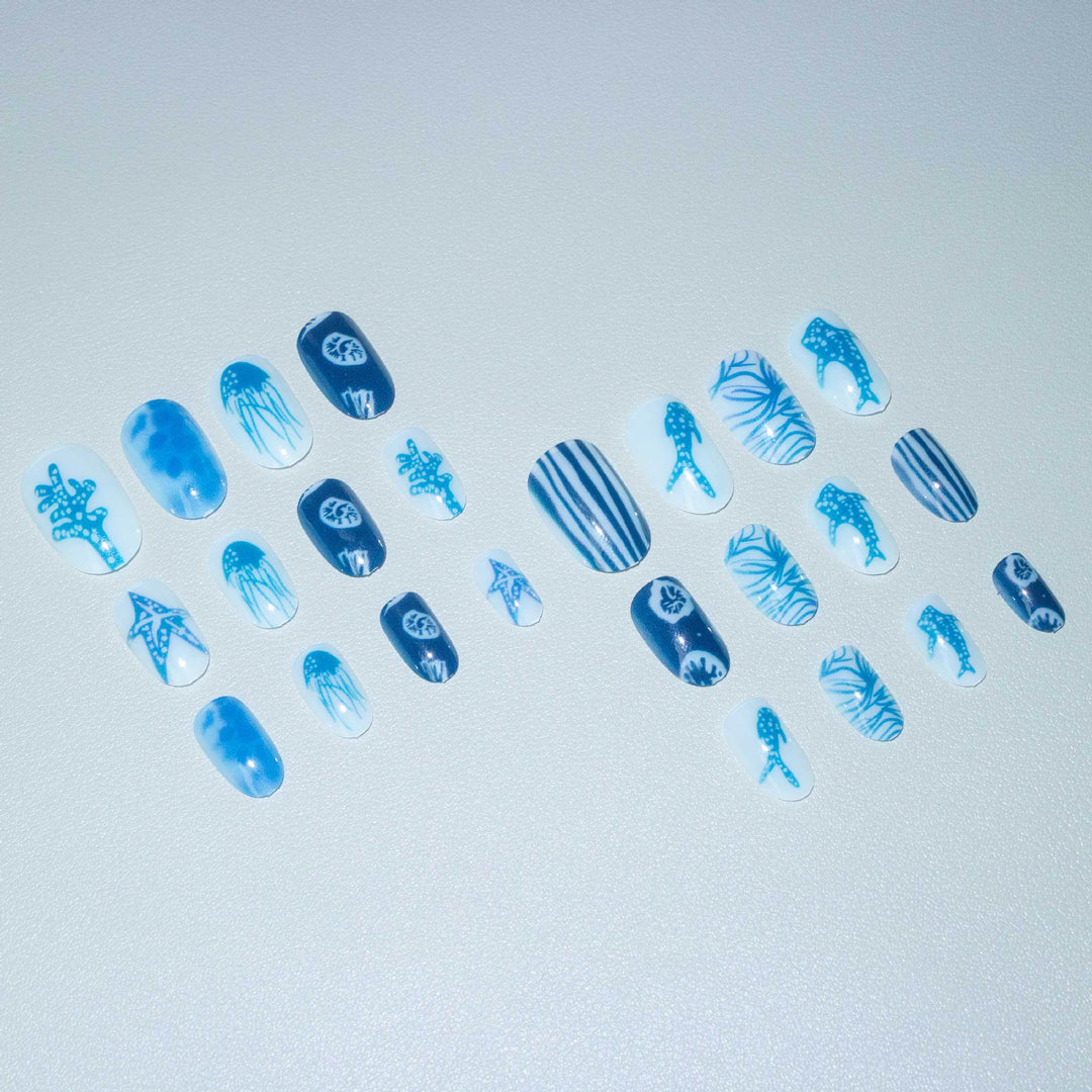 Ocean-Themed Nail Art Kit