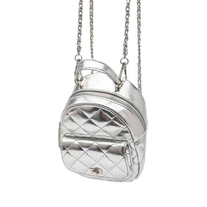 Quilted Metallic Mini Backpack Kalsten