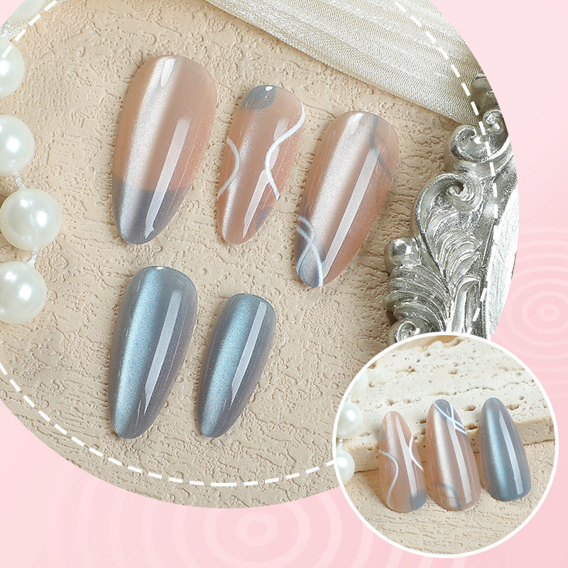 Premium Glossy Pointed Press-On Nail Set