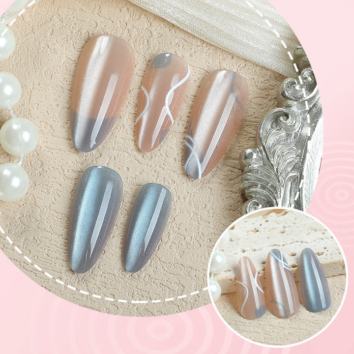 Premium Glossy Pointed Press-On Nail Set