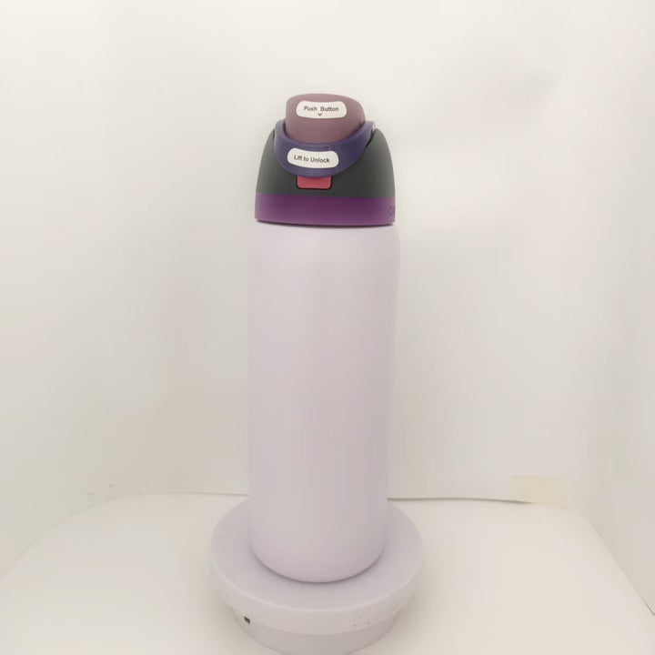 Double-Wall Vacuum Insulated Stainless Steel Travel Bottle With Flip Straw Leakproof Lid And Character Print