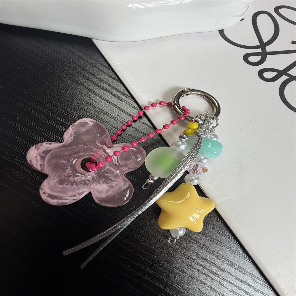 Colorful Floral Charm Keychain Kalsten