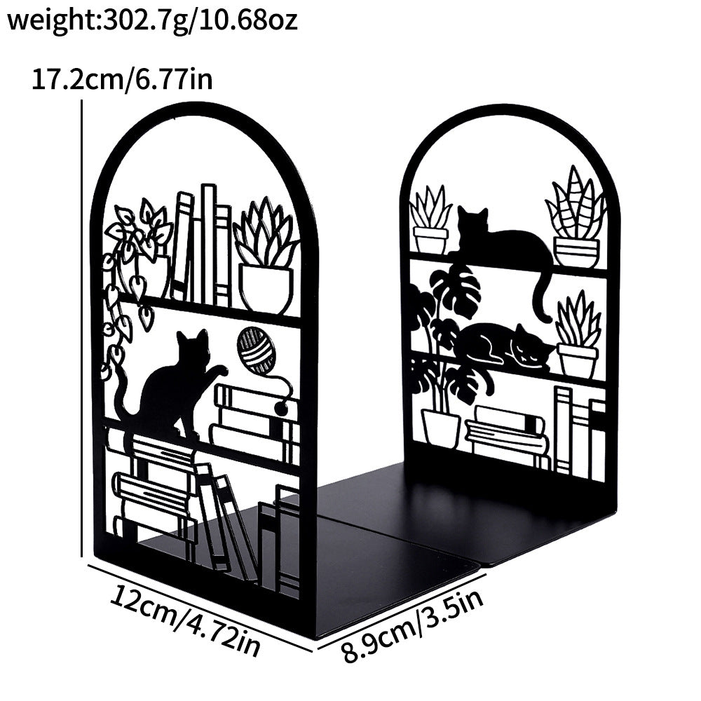 Cat Silhouette Decorative Bookends