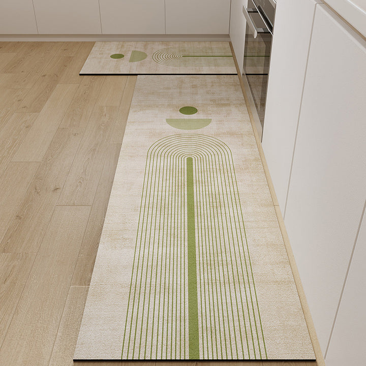 Abstract Pattern Kitchen Runner Mat