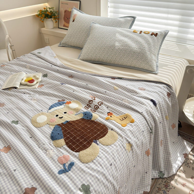 Women Cozy Bedspread with Playful Penguin Design Kalsten