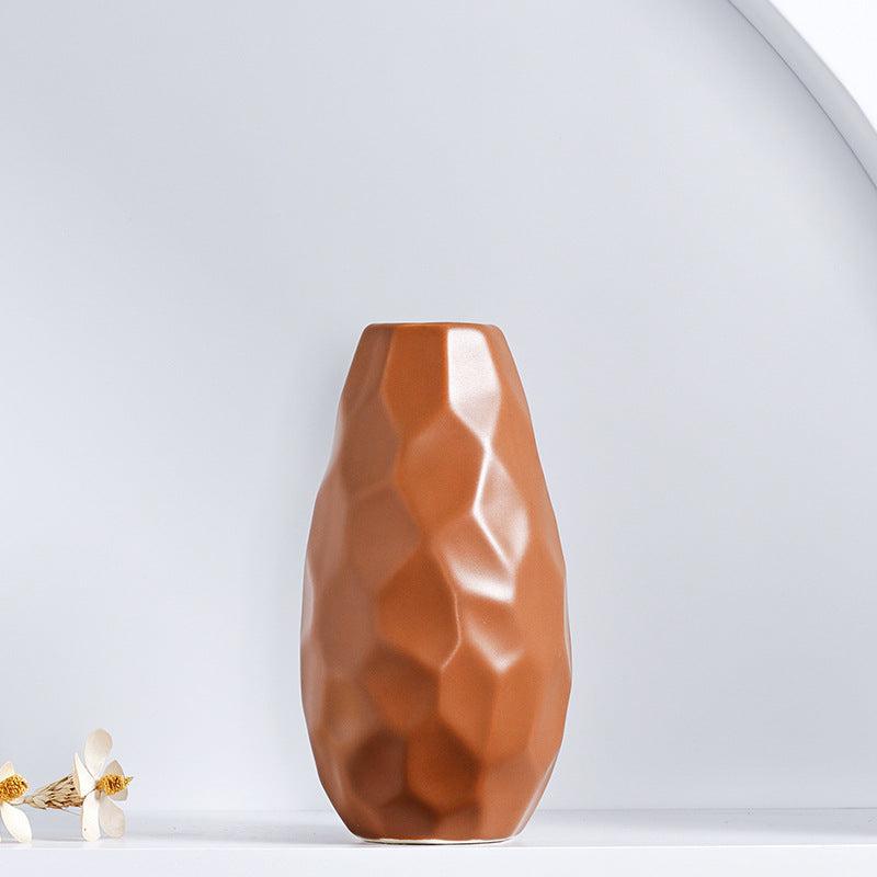 Unique Geometric Ceramic Vase Kalsten
