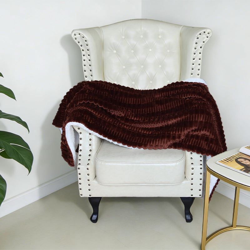 Women Cozy Structured Fleece Blanket Kalsten
