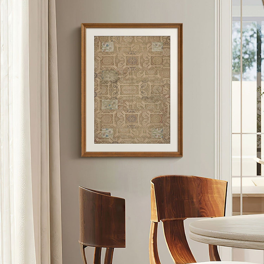 Decorated framed wall art