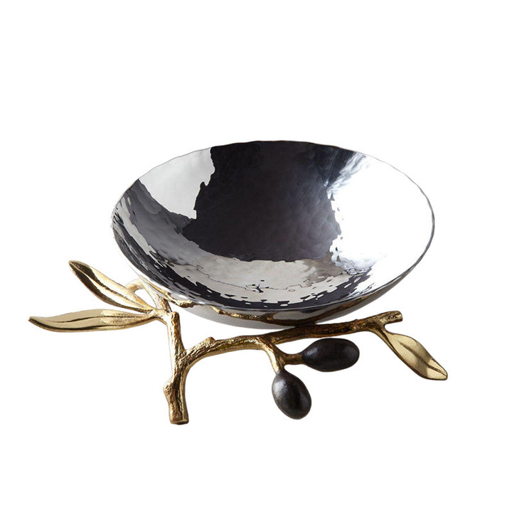 Decorative Serving Tray with Artful Handles