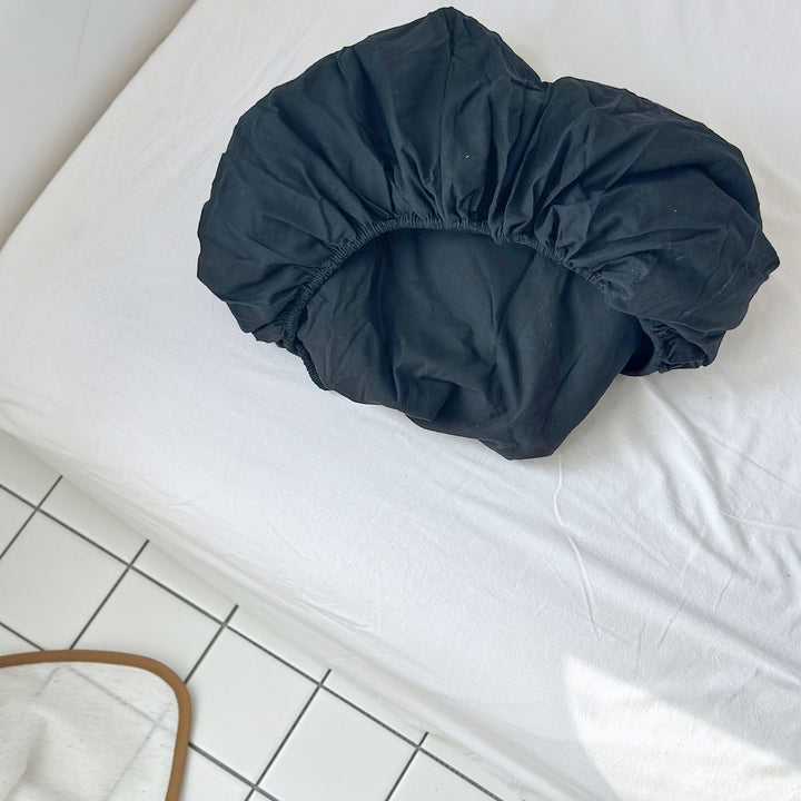 Cotton-linen pillowcase with hidden zipper