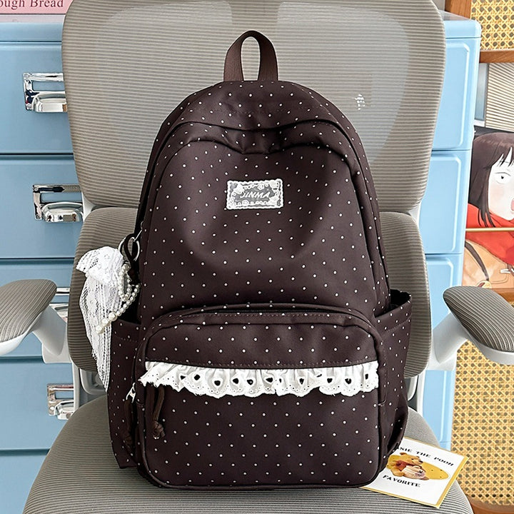 Charming Polka Dot School Backpack Kalsten
