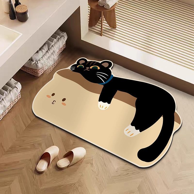 Cute Cartoon Dog-Themed Bath Mat