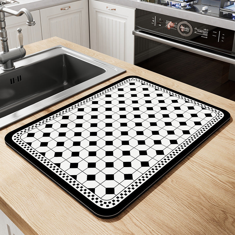 Vintage Mosaic Kitchen Counter Mat Kalsten