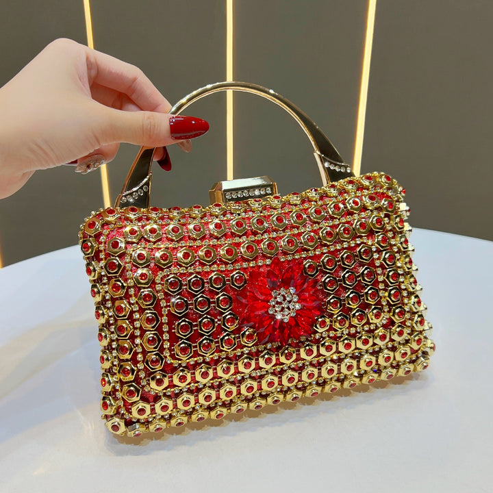 Gem-Accented Evening Handbag