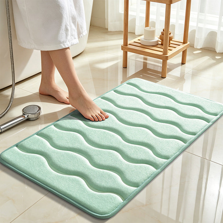Soft Wave Design Bathroom Mat Kalsten