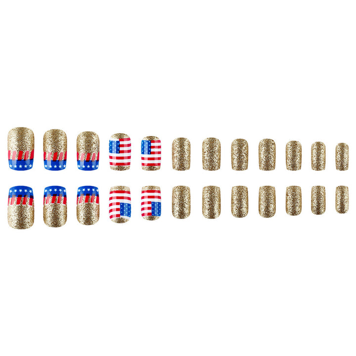 Sparkling Patriotic Nail Art Kalsten