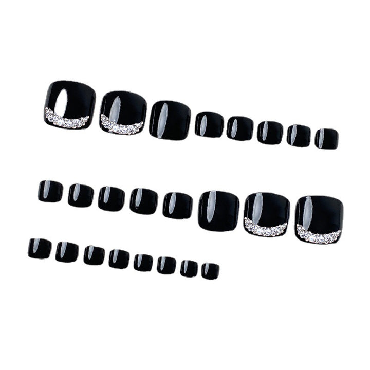 Elegant Decorative Press-On Toe Nails