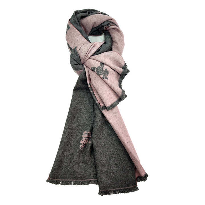 Women's Elegant and Warm Scarf with Modern Check Pattern Kalsten