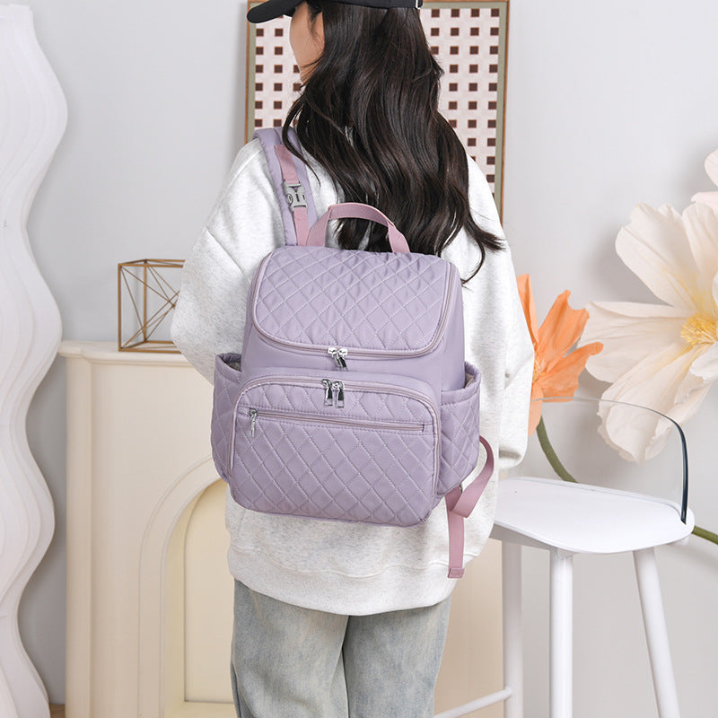 Quilted Multi-Functional Diaper Backpack Kalsten