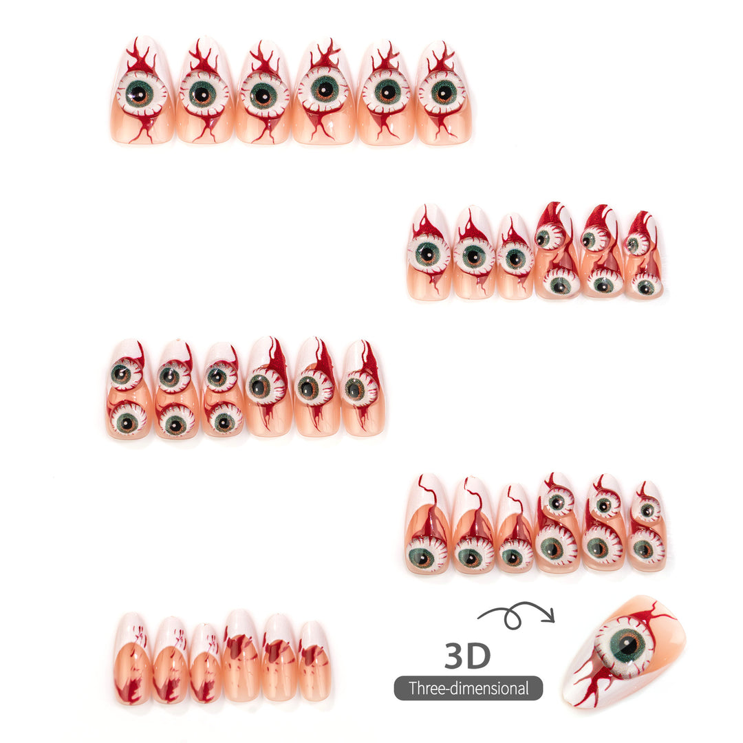 Halloween-Themed Horror Effect Press-On Nail Set