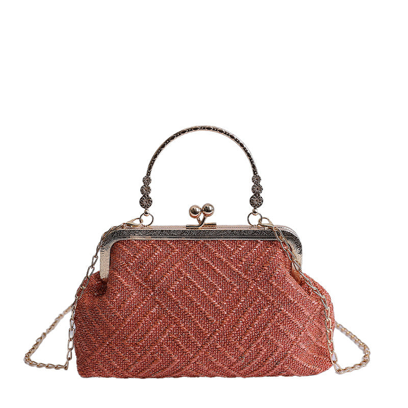 Vintage-Inspired Textured Crossbody Bag Kalsten
