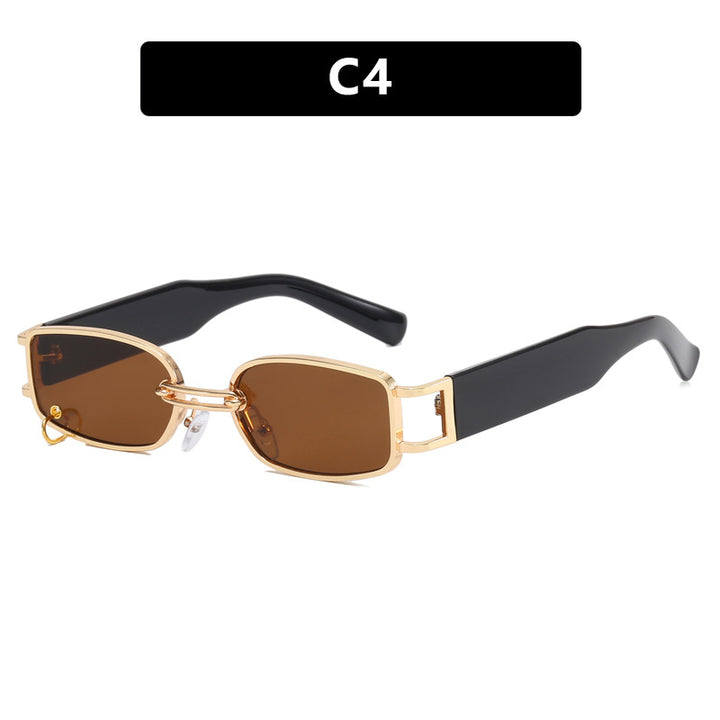 Women's fashionable sunglasses with innovative rectangular design and elegant metal accents Kalsten