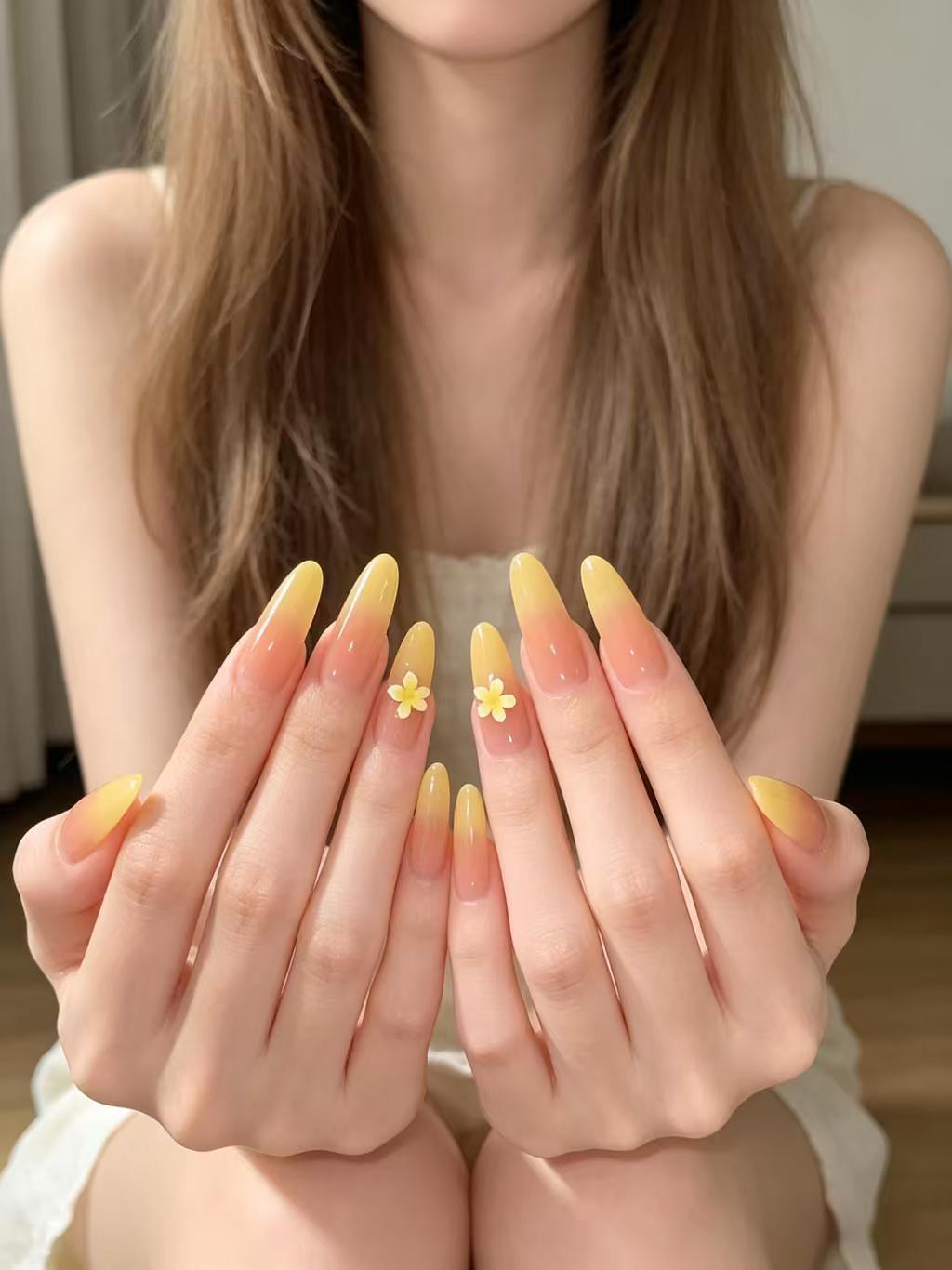 Elegant Ombre Nail Extensions