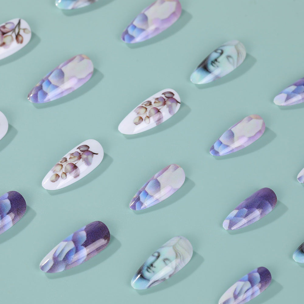 Artificial nails with botanical and artistic designs Kalsten