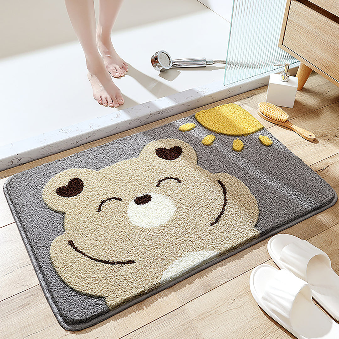 Plush Bunny-Themed Bath Mat Kalsten