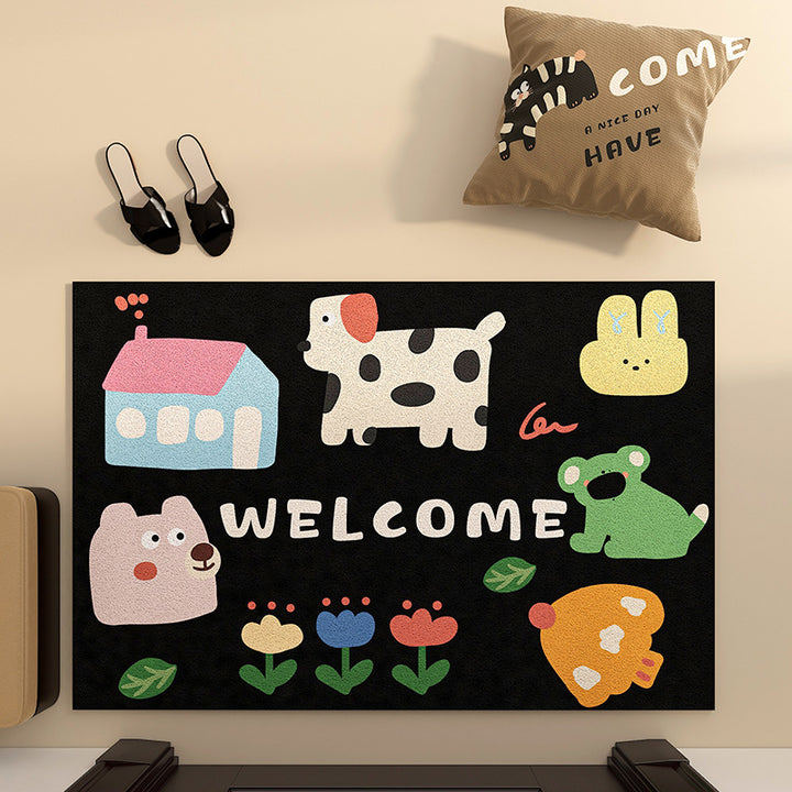 Playful Animal-Themed Bath Mat