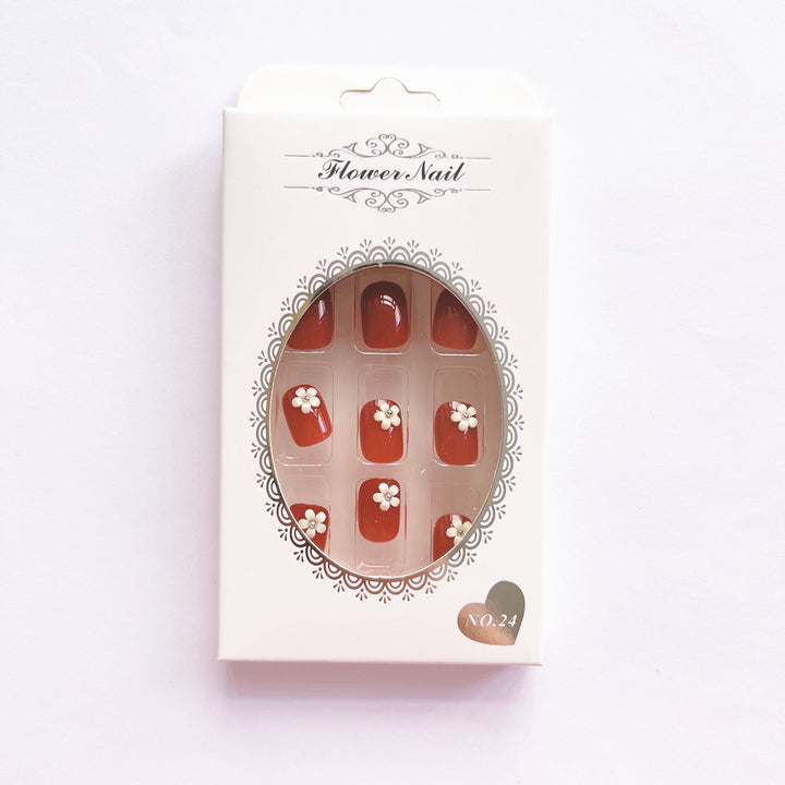Elegant artificial nails with floral designs Kalsten