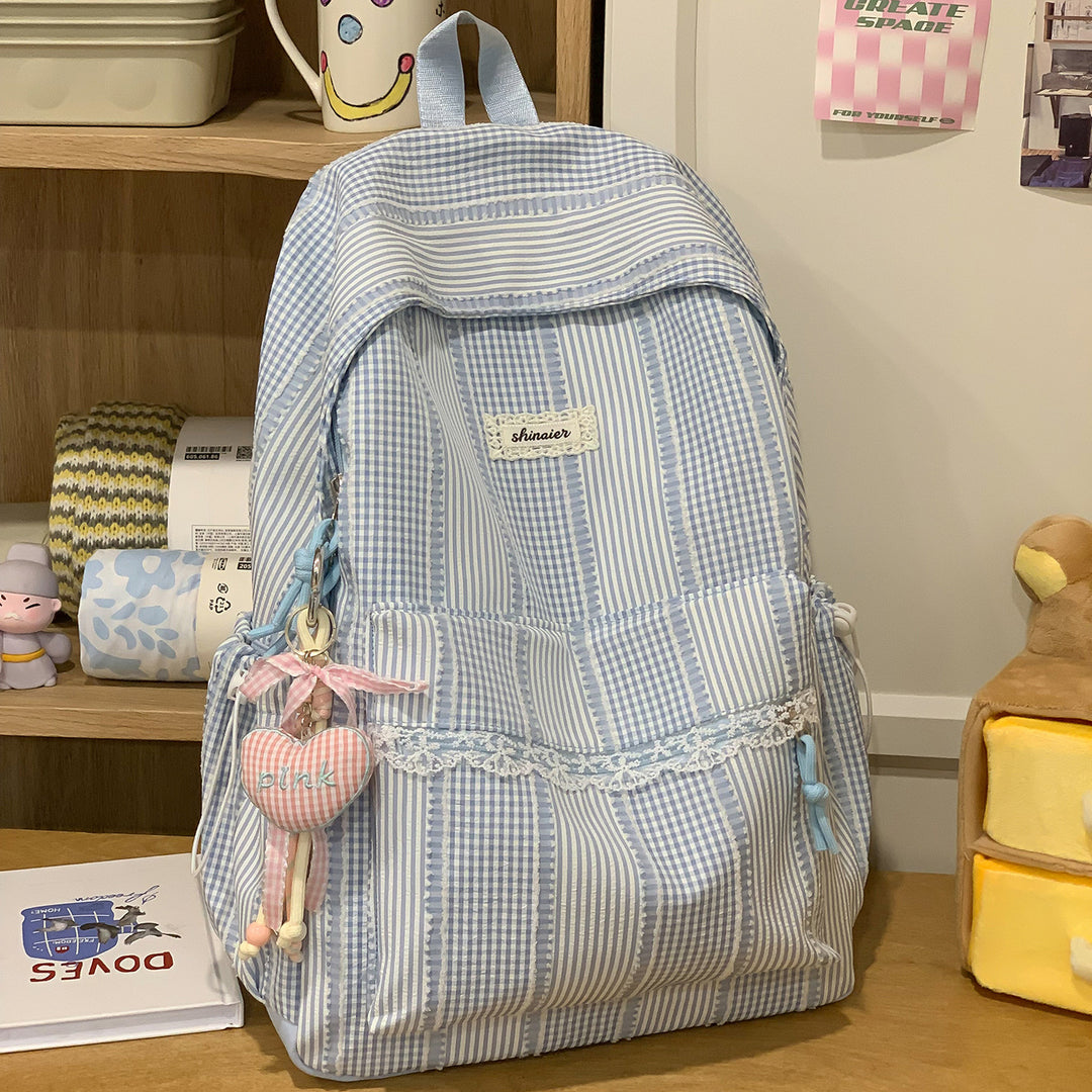 Cute Striped Backpack Kalsten