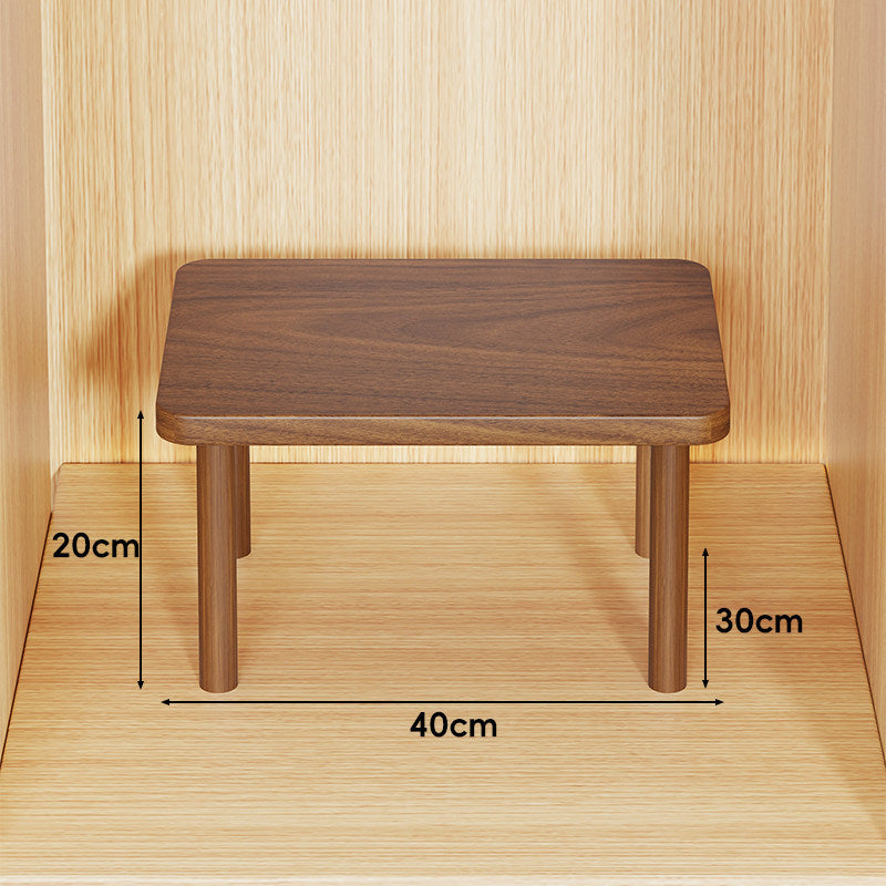 Adjustable Multi-Height Wooden Monitor Riser and Desktop Shelf