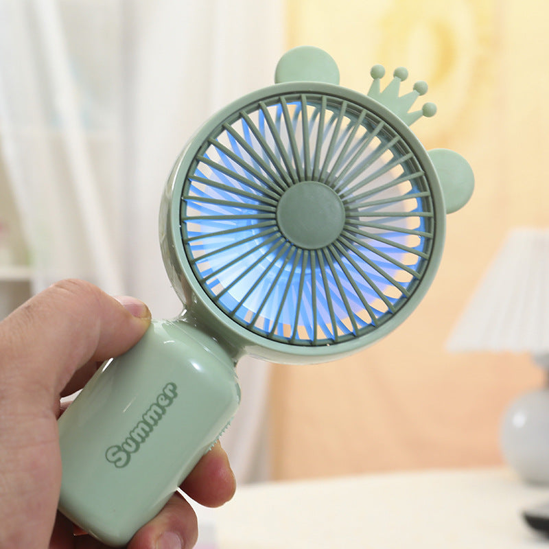 Women's Portable Hand Fan with Cute Ears Kalsten