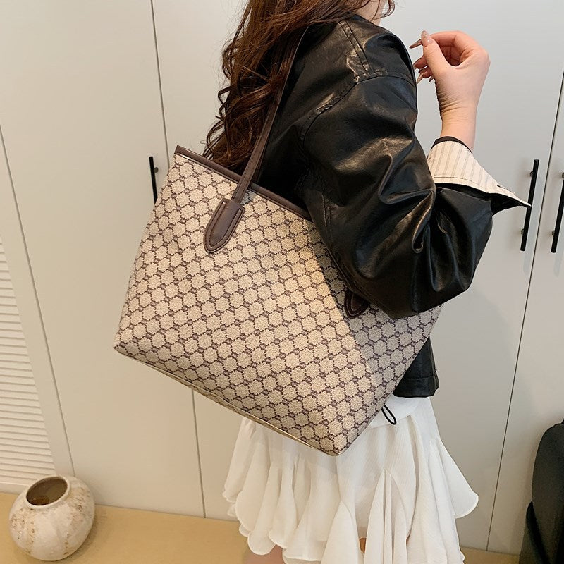 Elegant Geometric Pattern Tote Bag Kalsten