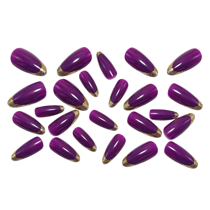 Artificial nails with glitter tip Kalsten