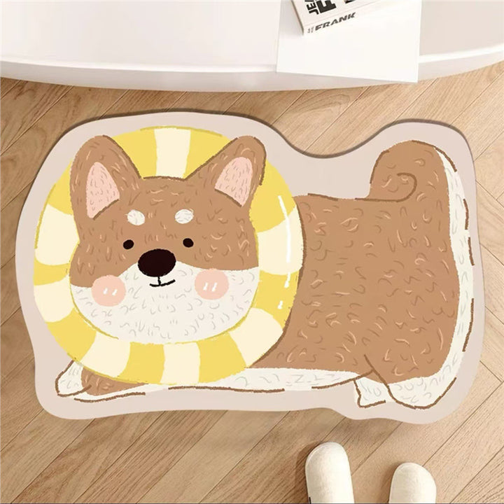 Cute Dog-Shaped Bath Mat
