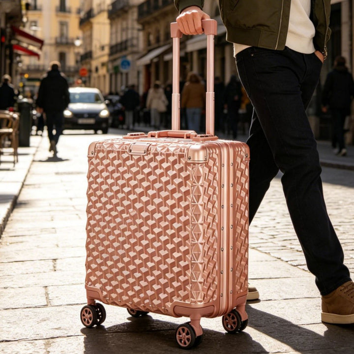Unisex Premium Textured Hard Shell Carry-On Suitcase Kalsten