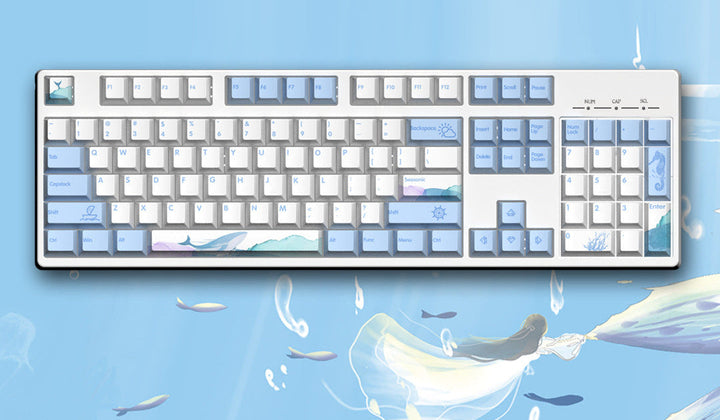 Ocean-Themed Mechanical Keyboard Kalsten