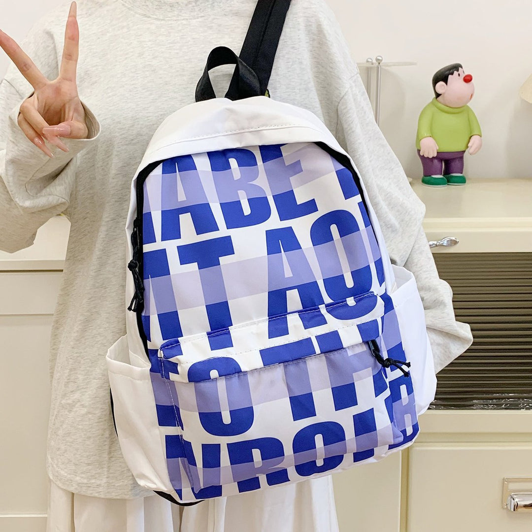 Leisure backpack with eye-catching graphic design and practical compartments Kalsten