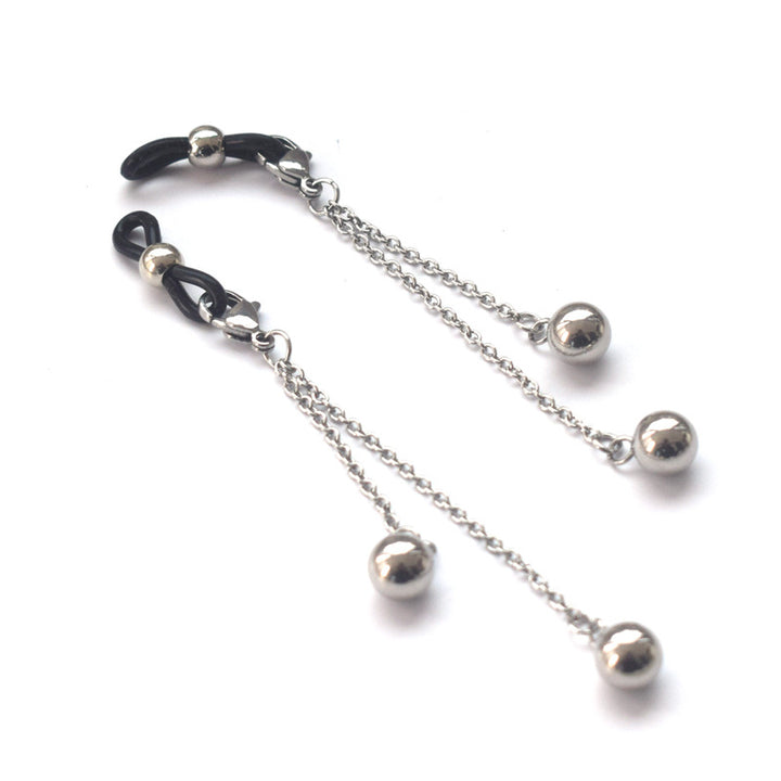 Dangle Earrings with Unique Chain and Bead Design Kalsten